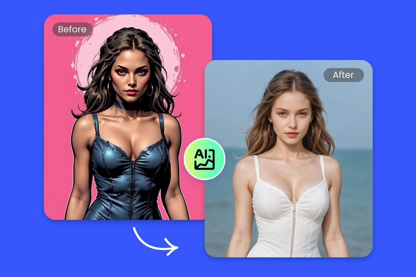 Cartoon to Realistic AI