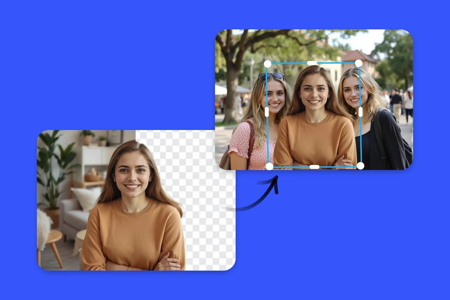 Add person to photo online