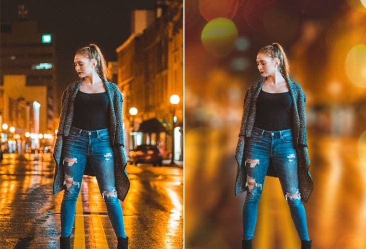 Blur background preview